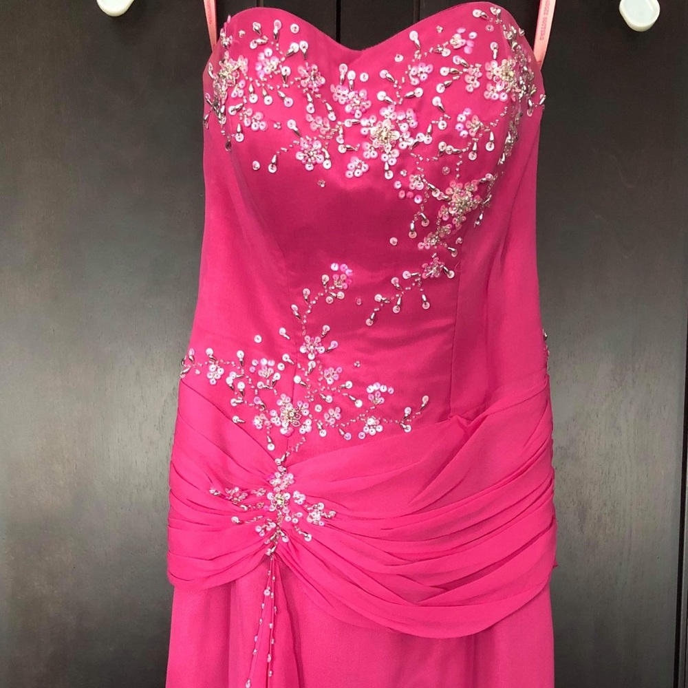 Pink prom dress
